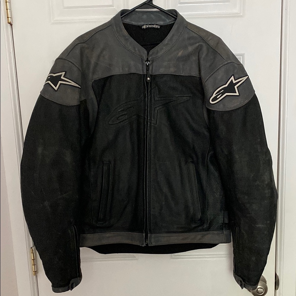 Alpinestars Men's Black Leather Moto Jacket